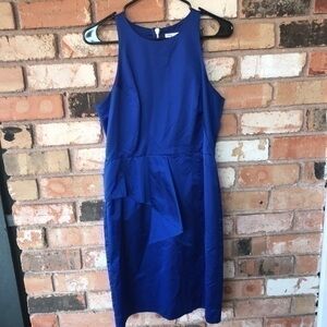 Milly New York Pleated Sleeveless Blue Dress NWT
